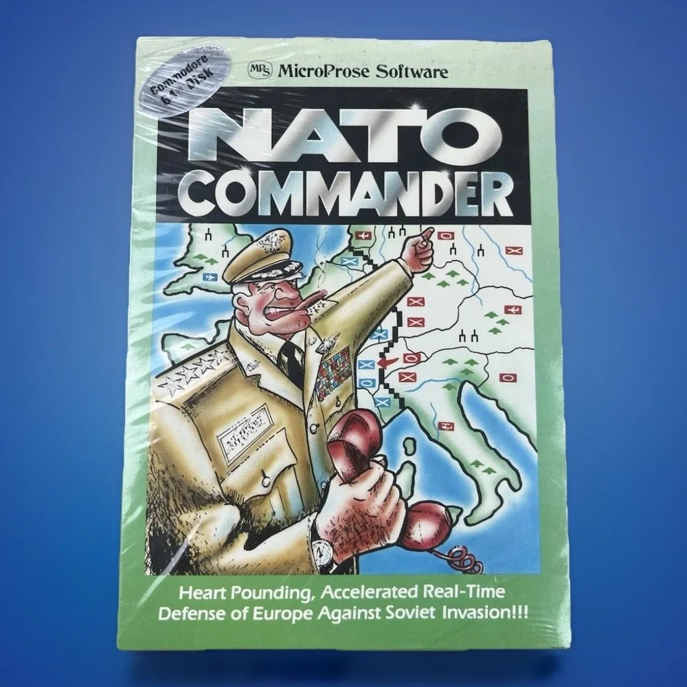 MicroProse Software NATO Commander Commodore 64 **RARE** Sealed